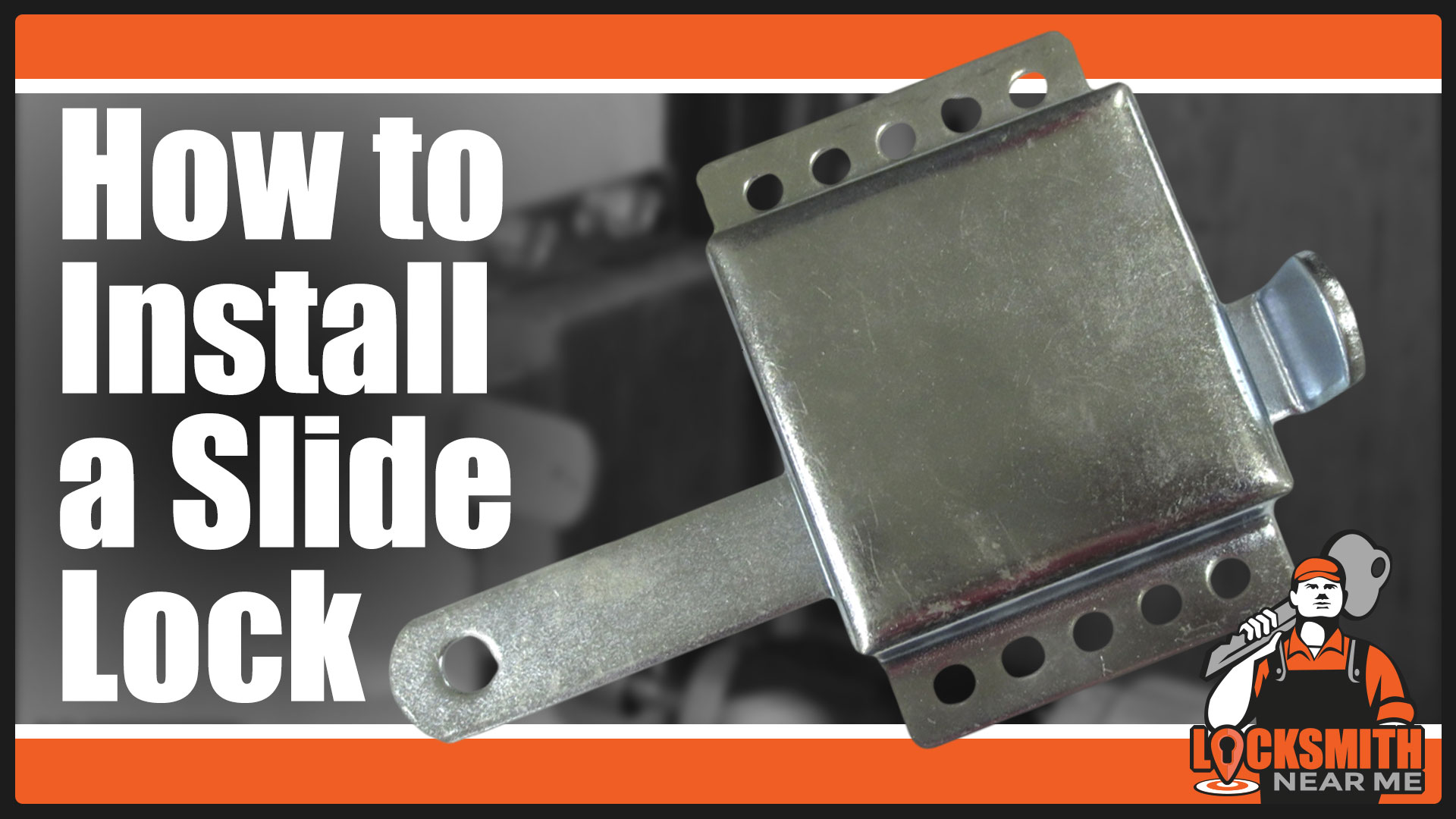 how to install a garage slide lock